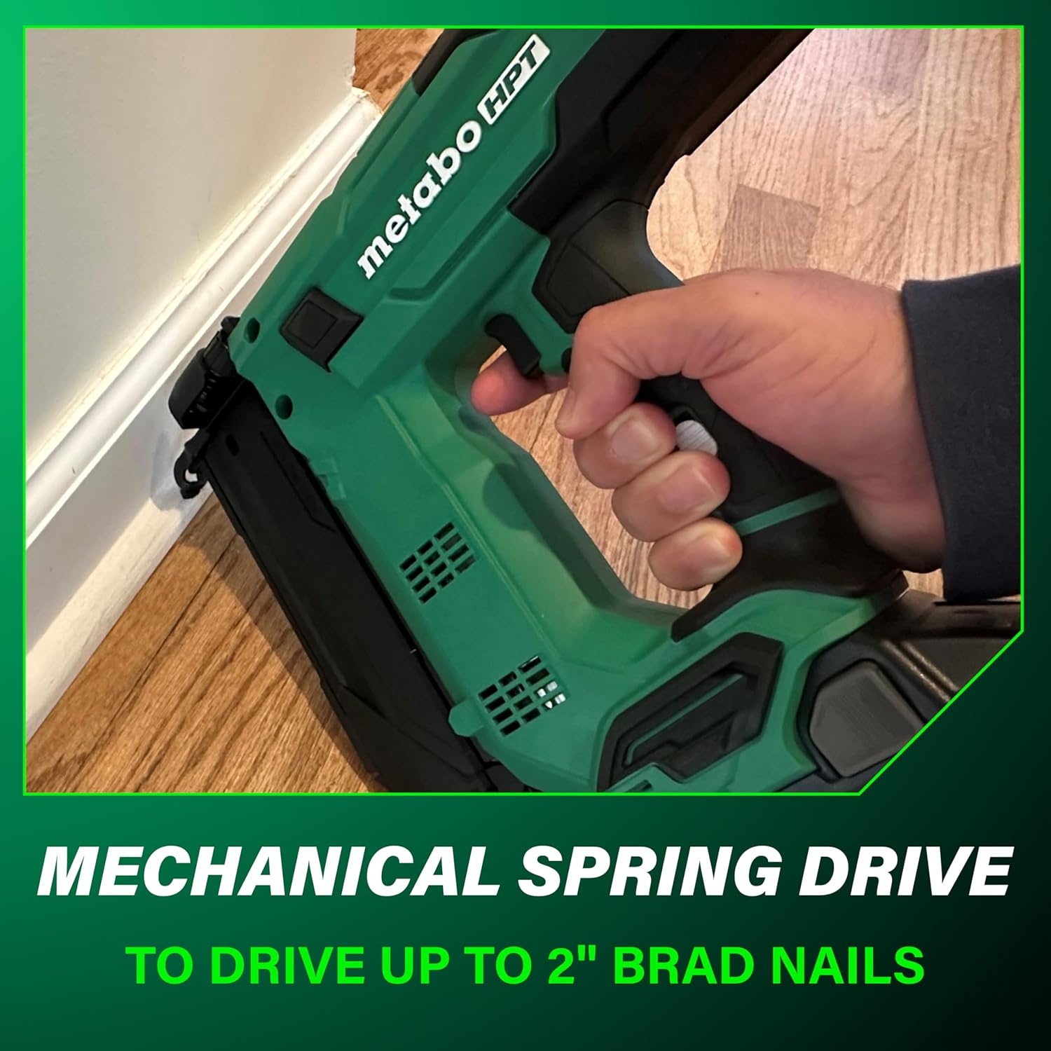 Metabo HPT 18V MultiVolt Compact Cordless Brad Nailer Kit, 18 Gauge Nailer with Power Tool 2.0Ah Lithium Ion Battery, Drives 5/8″ to 2″ Brad Nails, 700 per Charge, NT1850DG(NT1850DG Only)