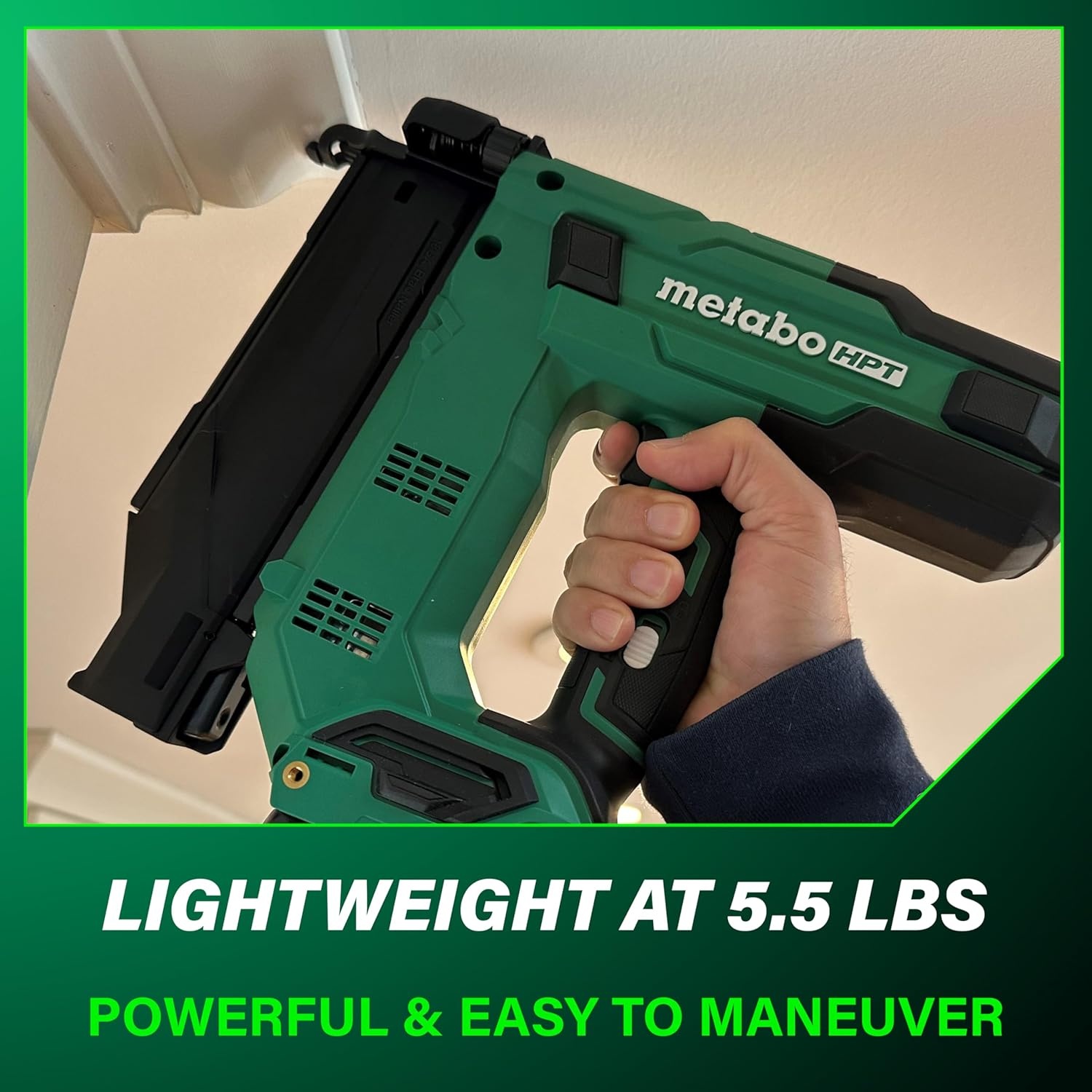 Metabo HPT 18V MultiVolt Compact Cordless Brad Nailer Kit, 18 Gauge Nailer with Power Tool 2.0Ah Lithium Ion Battery, Drives 5/8″ to 2″ Brad Nails, 700 per Charge, NT1850DG(NT1850DG Only)