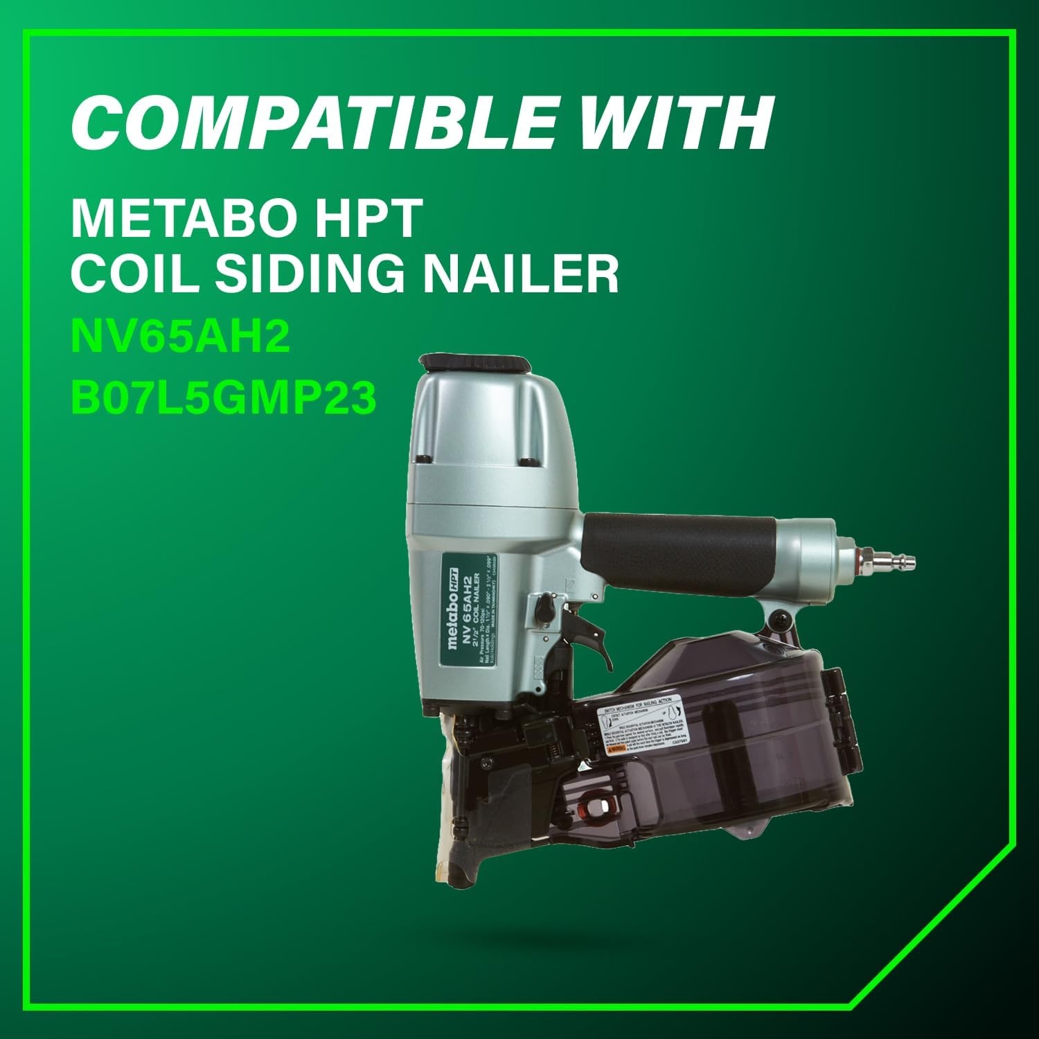 Metabo HPT Coil Siding Nails 3,600 Count, 1-3/4″ x .092, 15 Degree Full Round Head, Ring Shank, Wire Coil, Hot Dipped Galvanized Steel Nails, for Siding, Fence Nails, Metal Siding, 13363HPT(Metabo HPT 13363HPT Siding Nails)
