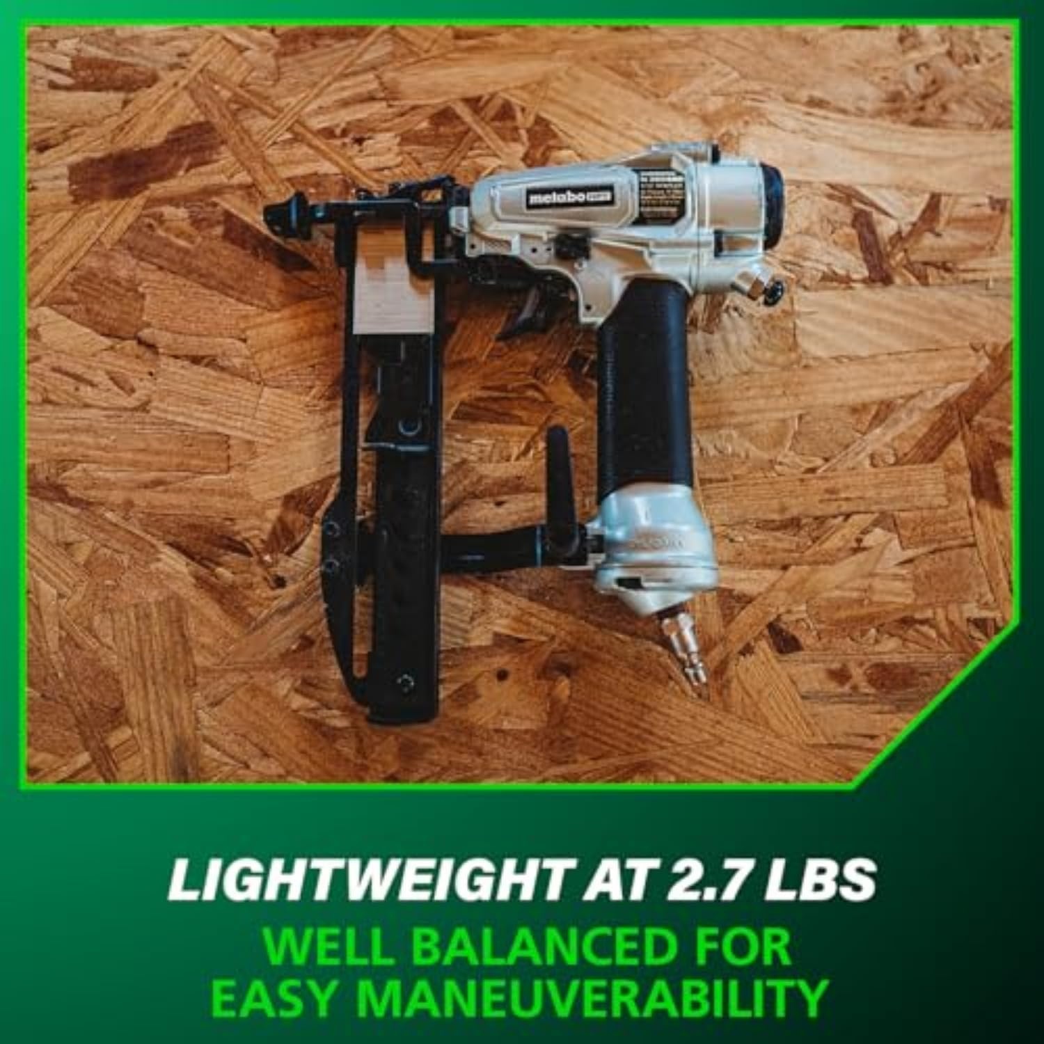Metabo HPT PRO Finish Stapler, Pro-preferred Pneumatic Power Nailers, Finish Tool for Carpentry & Industrial Uses, All-Metal Key Component, 18 Gauge, 1/4″ Crown Staples, Length 1/2″ to 1-1/2″, N3804A5(N3804A5 – Pro Model)