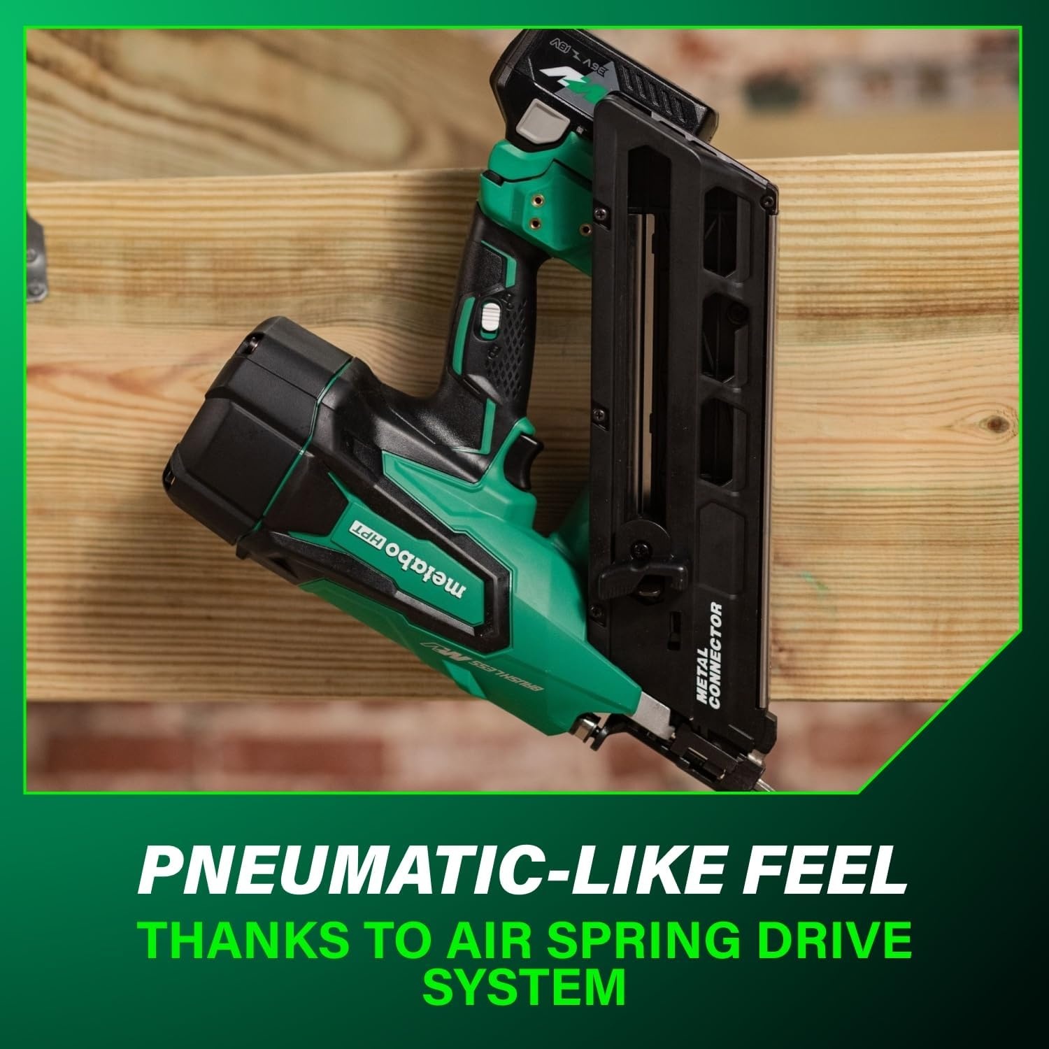 Metabo HPT 36V MultiVolt Cordless Metal Connector Nailer, Power Tool MultiVolt 36V 2.5 Ah Li-ion battery, Pro Tools Innovation Award Winner, Drives 1-1/2″ to 2-1/2″ Nails, 900 per Charge, NR3665DA(36V  2-1/2-Inch – NR3665DA)