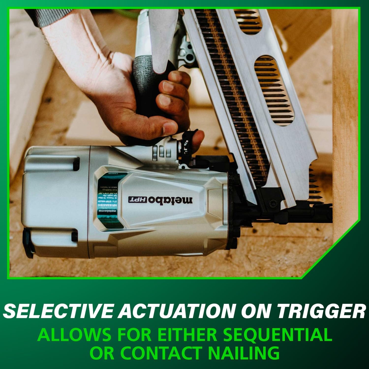 Metabo HPT Framing Nailer | High Grade Aluminum Magazine | Pneumatic | Framing Nails 2-Inch to 3-1/4-Inch | Rafter Hook | NR83A5(S1)(NR83A5(S1) Only)
