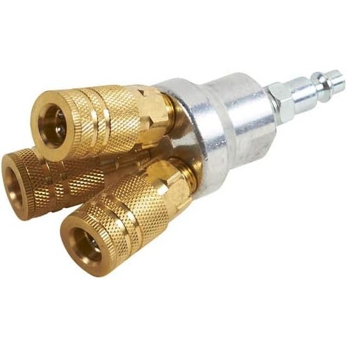 Metabo HPT Splitter, 3-Way, With 3 Couplers/Plug (115316M)(Standard size with Reduced Male connection)
