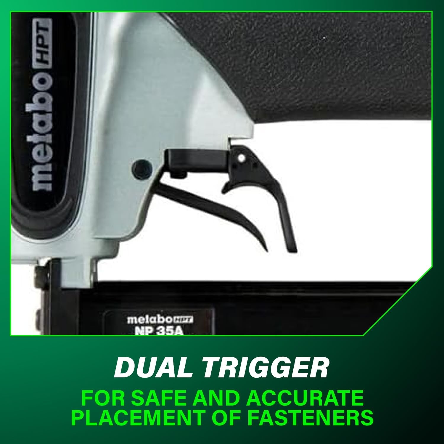 Metabo HPT Pin Nailer, Pro-Preferred Pneumatic Power Nailers for Cabinets, Trim, and Crafting, Makes Invisible Holes, Lightweight 2.0 lbs Tool, 23 Gauge, 5/8″ to 1-3/8″ Headless Micro Pins, NP35A(No Size)