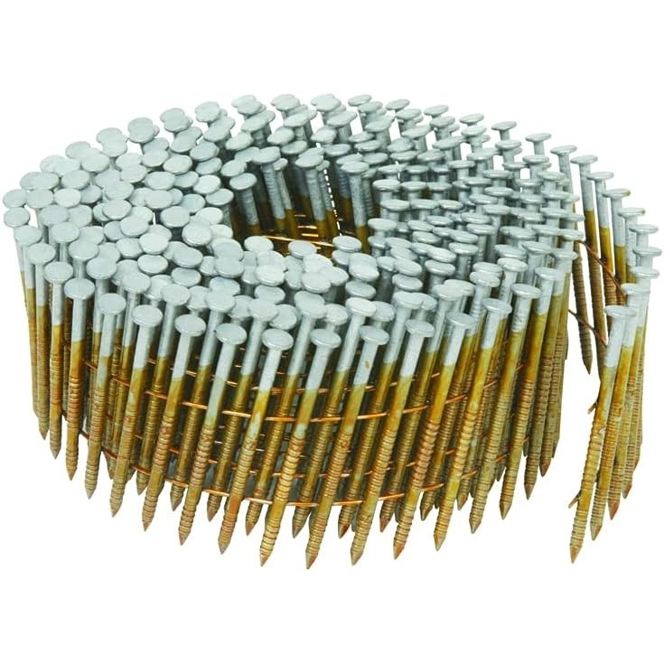 Metabo HPT Siding Nails | 2-Inch x .092 | 15 Degree | Full Round Head | Ring Shank | Wire Coil | Hot Dipped Galvanized | 3,600 Count | 13365HHPT(2-1/4-Inch x 0.092-Inch)