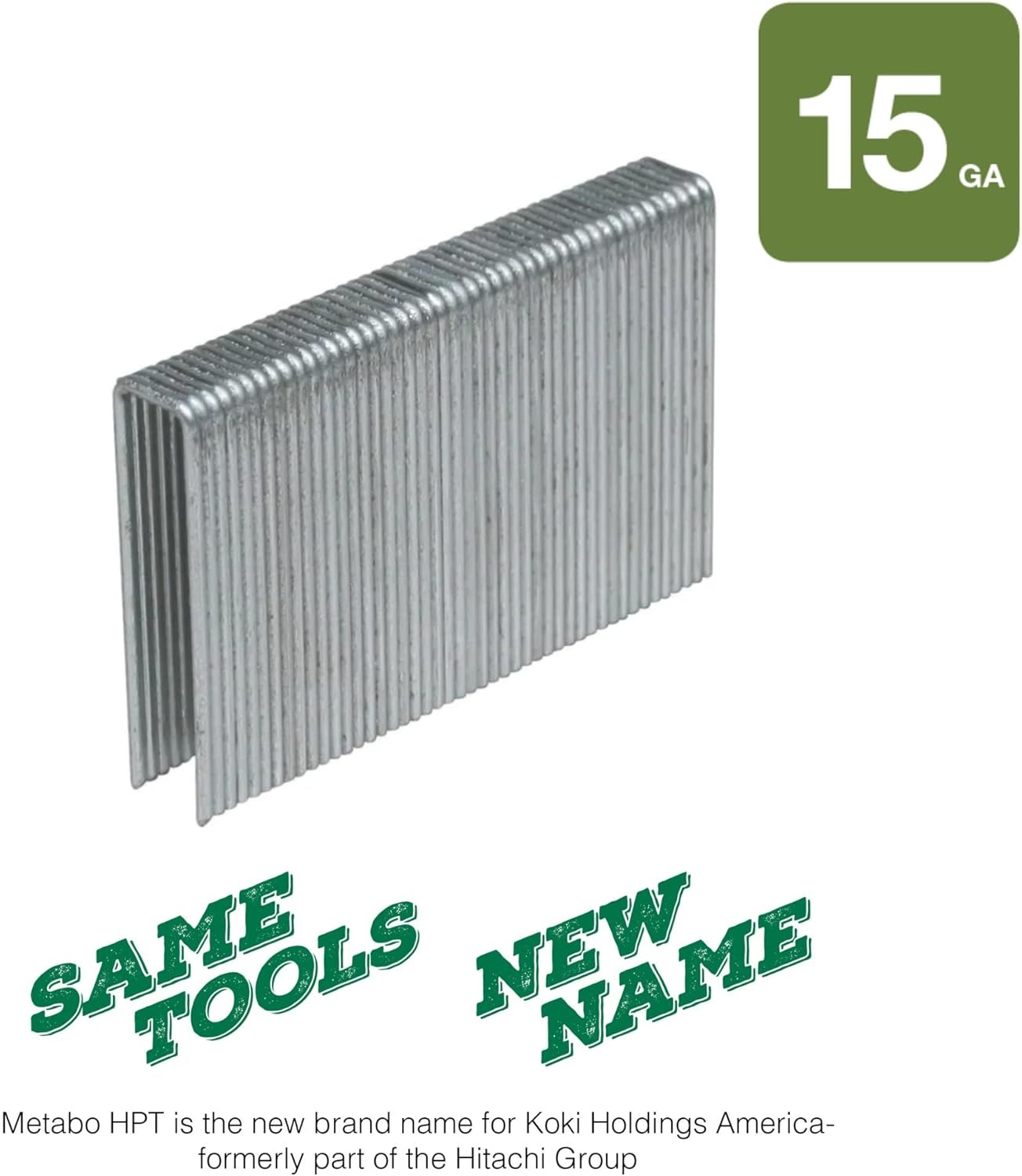 Metabo HPT Flooring Staples, 2″ x 15 GA, Galvanized, For N5010AB, 7700 Count (04722HHPT)