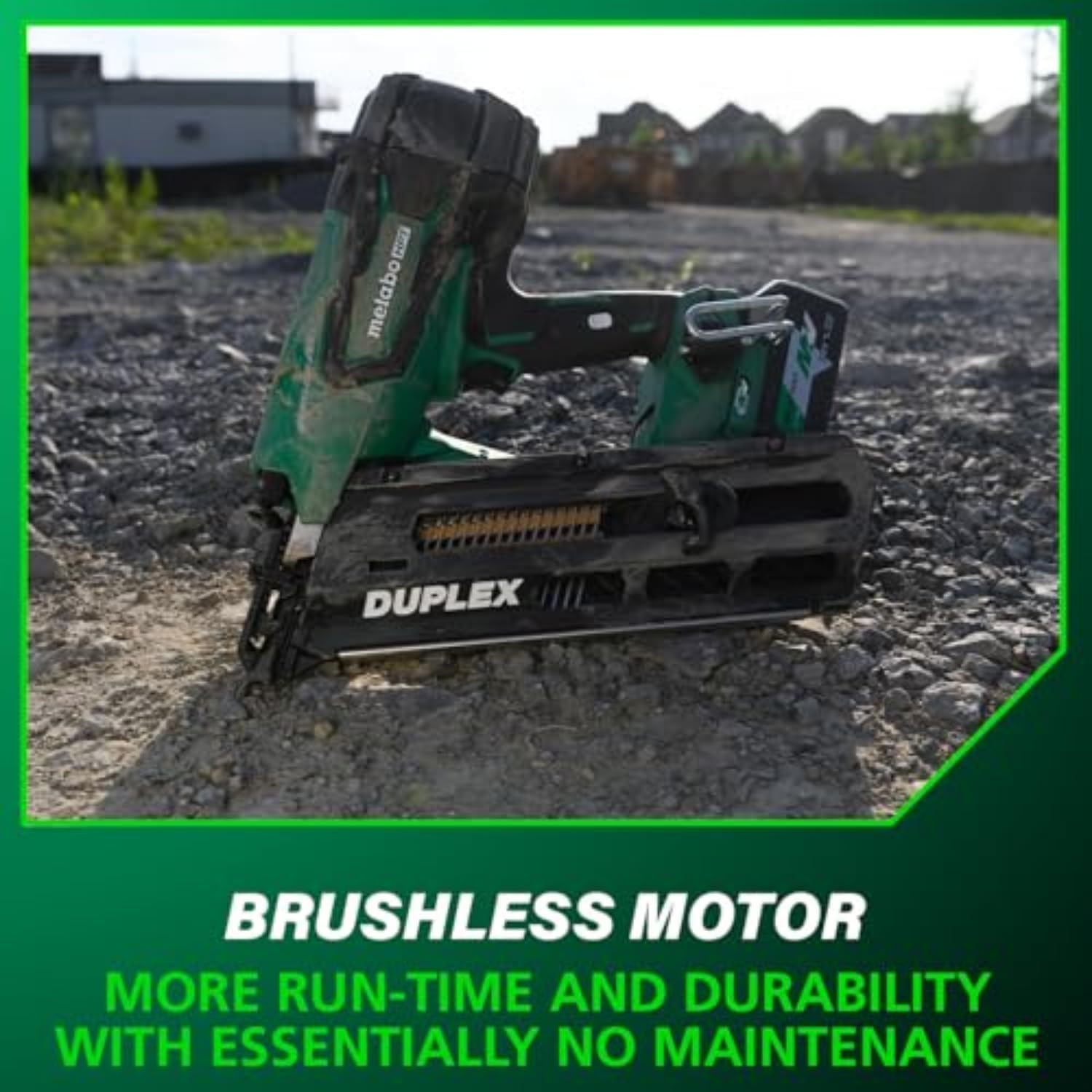 Metabo HPT 36V MultiVolt Cordless Forming Nailer, 3-1/2 Inch Duplex/Double Headed Fasteners, Power Tool with 2.5Ah Lithium Ion Battery, Drives 900 Nails per Charge, NR3675DD(36V MV Duplex Nailer Kit)
