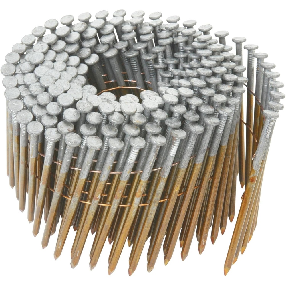 Metabo HPT 12216HPT Full Round Head Brite Basic Wire Coil Framing Nails 3″ x .131 SM 4000 Count