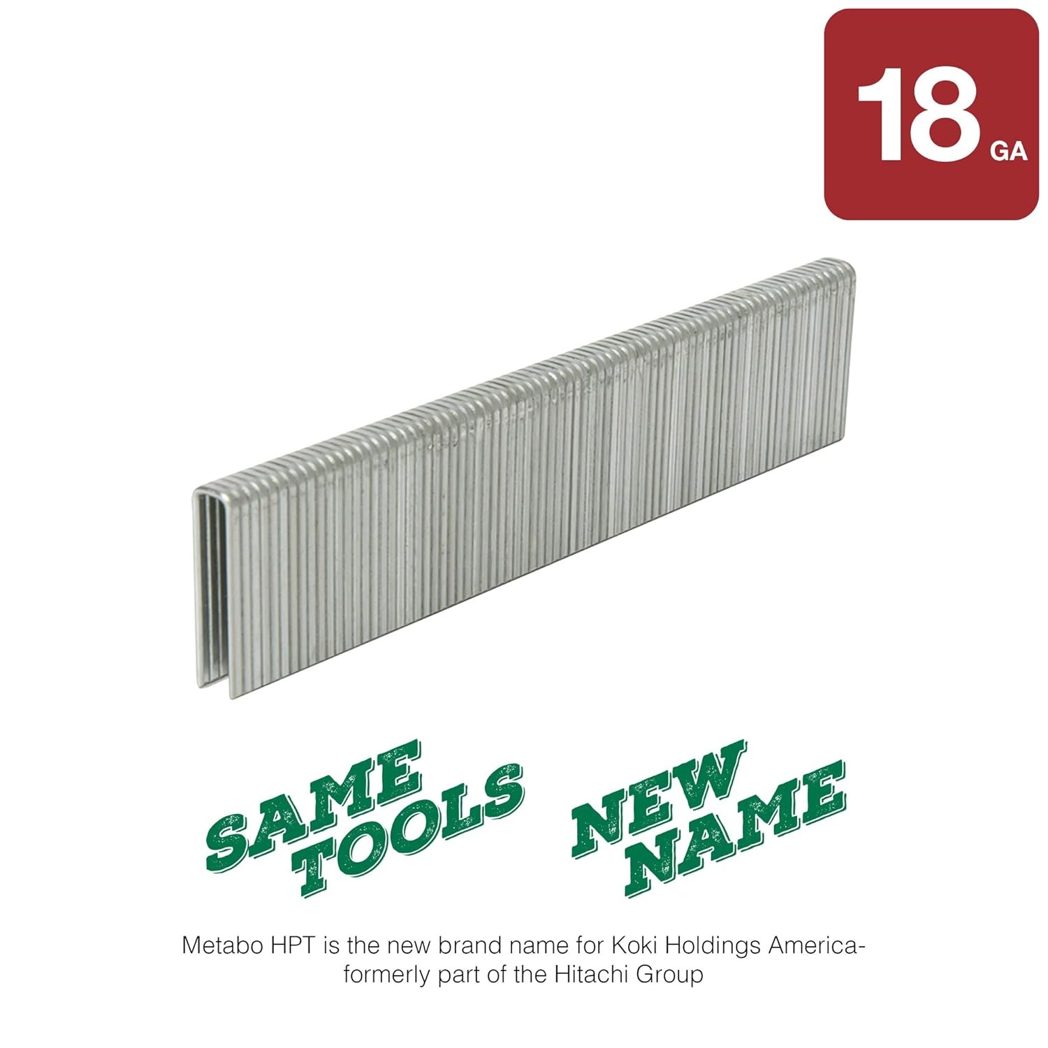 Metabo HPT 1 Inch 18 Gauge | Narrow Crown Finish Staples | 1,000 Count | Metabo HPT 21103SHPT(1/4″ x 1″ – 18 GA EG)