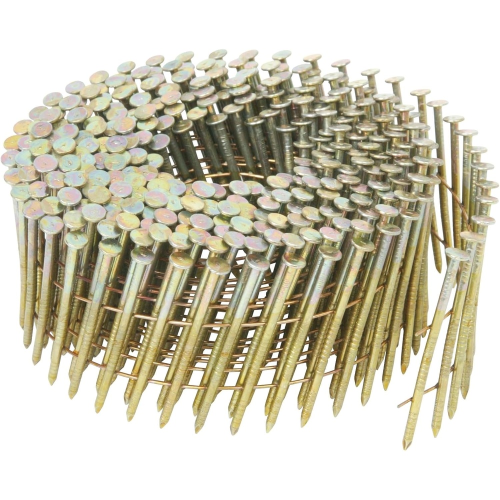 Metabo HPT 13339HPT 2-1/4 in. x 0.092 in. Smooth Shank Electro-Galvanized Wire Coil Siding Nails for NV65AH | 3600 Count