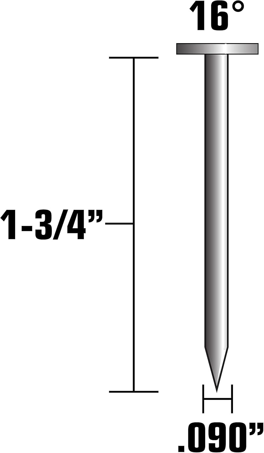 Metabo HPT Siding Nails | 1-3/4 Inch x .090 | 304 Stainless Steel | Wire Coil | Ring Shank | 900 Count | 13350HPT