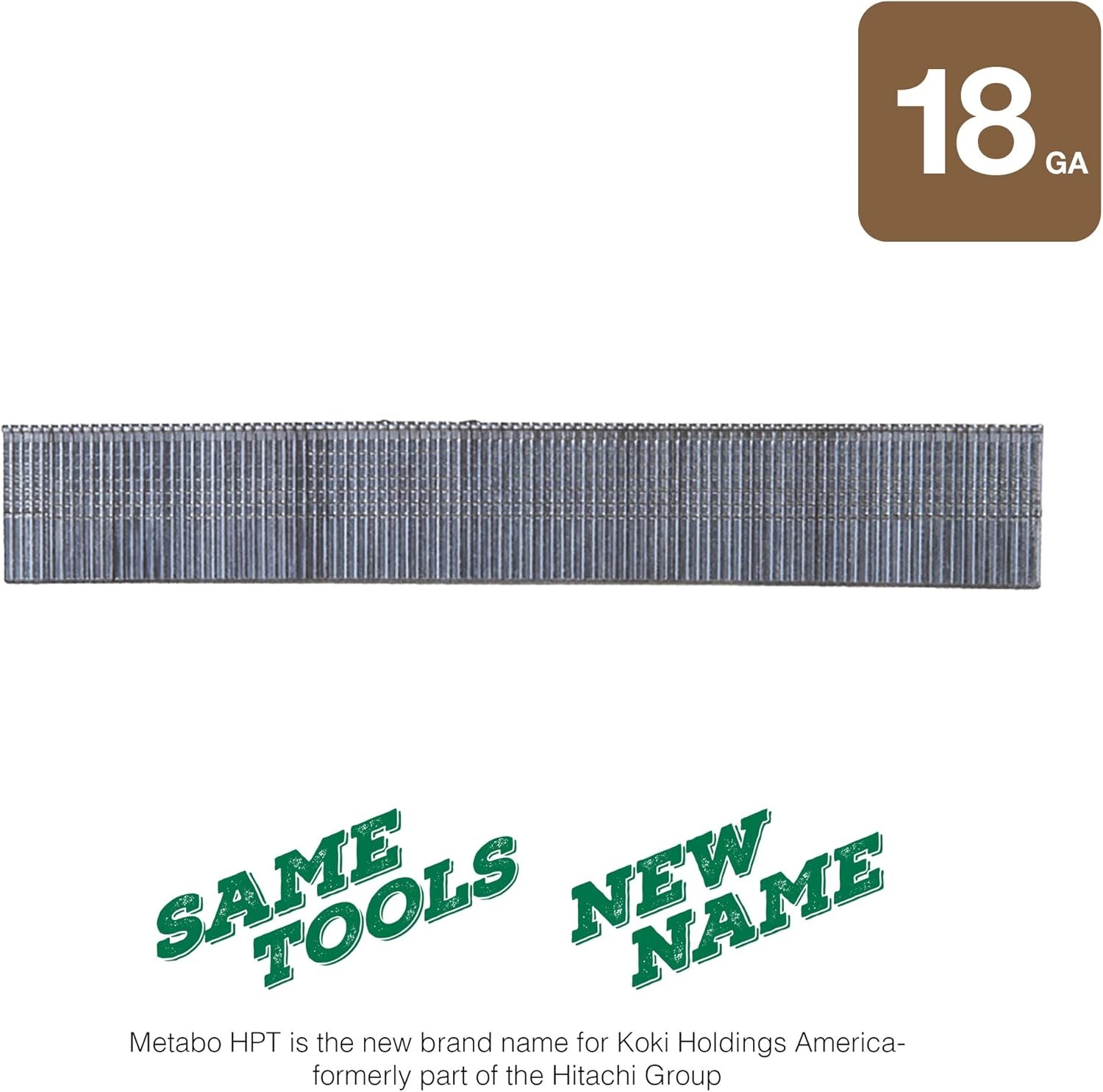 Metabo HPT Brad Nails | 1-Inch x 18 Gauge | Smooth | Electro Galvanized | 1,000 Count | 24102THPT(1-Inch x 18 GA)