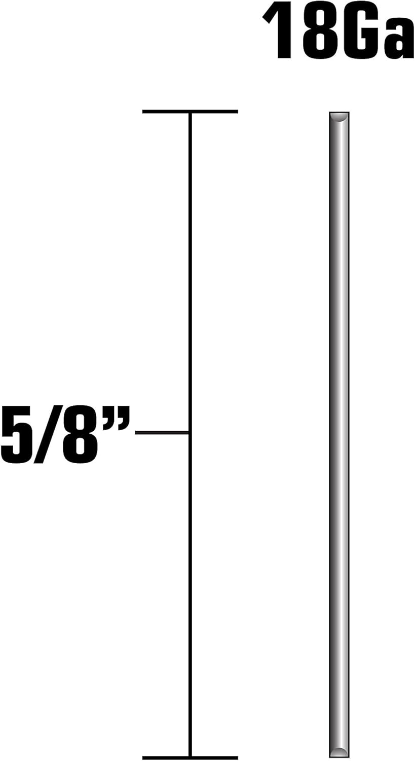 Metabo HPT Brad Nails | 1-Inch x 18 Gauge | Smooth | Electro Galvanized | 1,000 Count | 24102THPT(5/8-Inch x 18 GA)