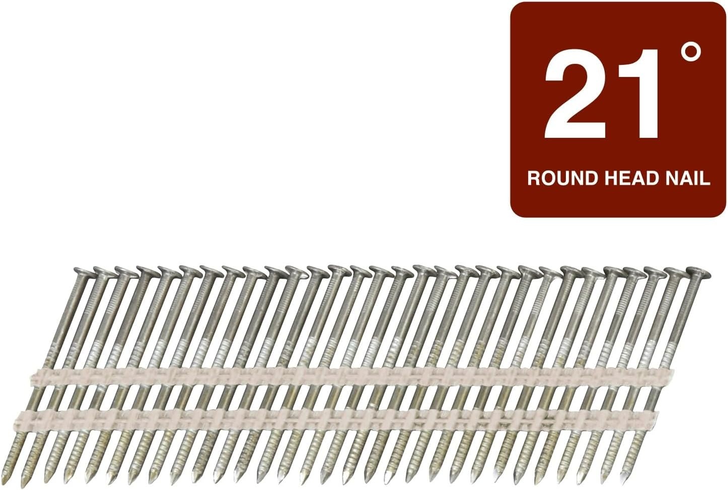 Metabo HPT Framing Nails | 3 In.x .120 | 21 Degree | Full Round Head | Smooth Shank | Bright Basic | 4,000 Count | 10105HPT