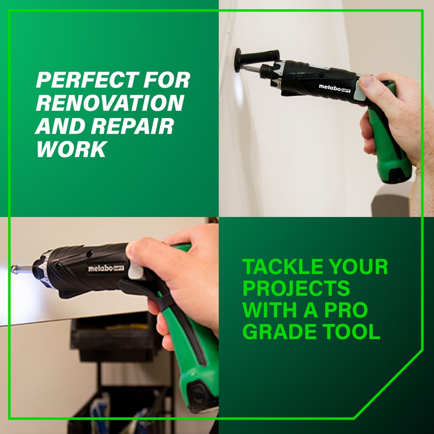 Metabo HPT 3.6V Lithium Ion Cordless Screwdriver Kit, Compact and Lightweight Power Screwdriver with 2 x 1.5Ah Batteries and Quick Charger, 21 + 1 Clutch Settings and Built-In LED Light, DB3DL2(DB3DL2 Only)