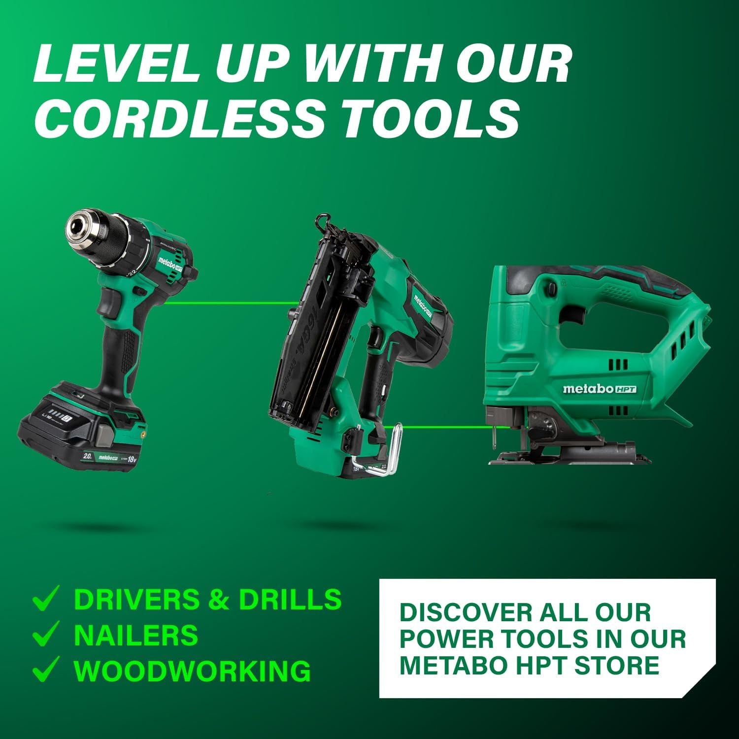 Metabo HPT 18V Cordless Jig Saw, Lightweight Design at 4.2 lbs, 2,500 Strokes Per Minute, 4 Cutting Modes, Tool-Less Blade Change, LED Light, Dust Blower, Tool Body Only, C3607DBQ4