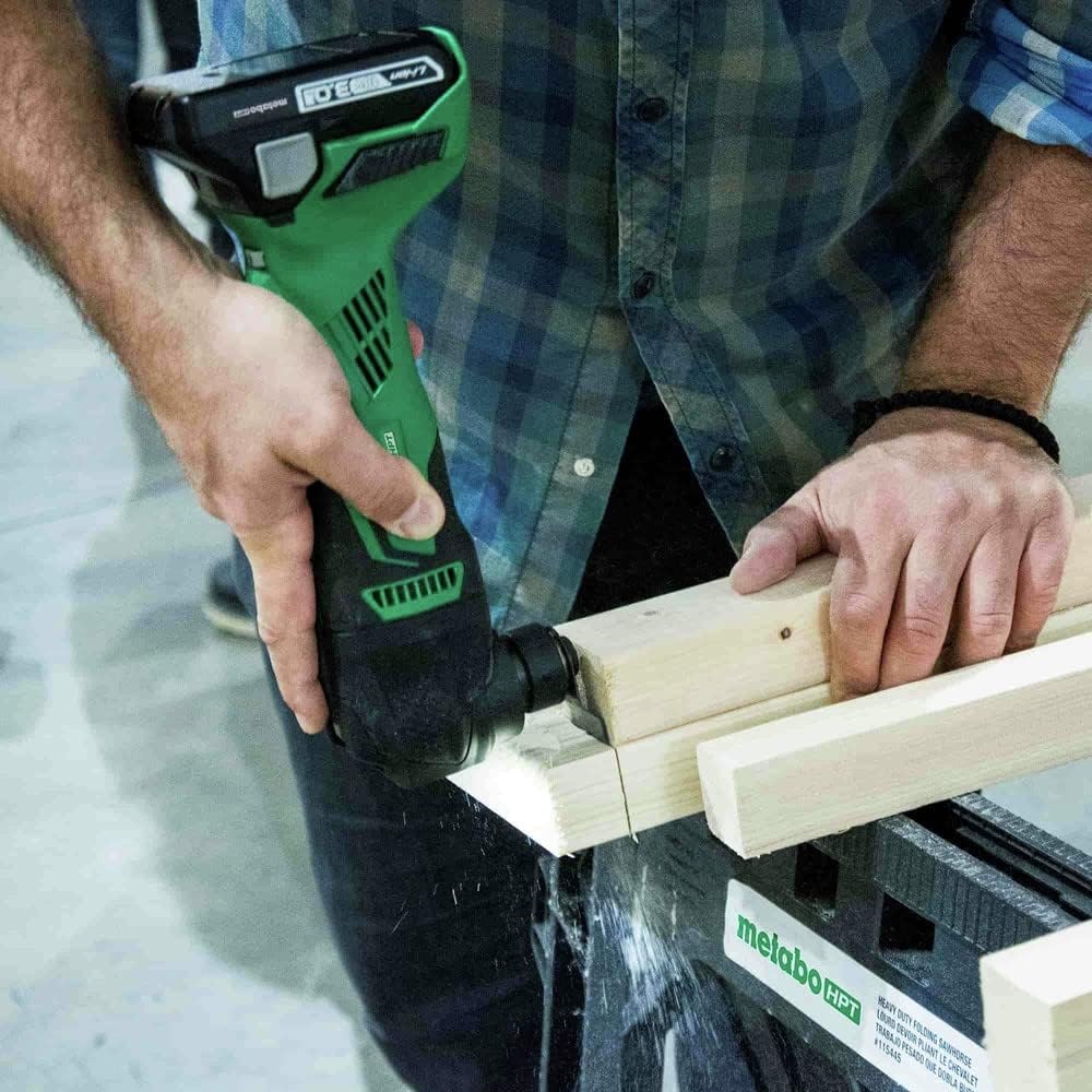Metabo HPT 18V MultiVolt Cordless Oscillating Multi-Tool, Low Vibration Design, Universal Design, 6 Speed Settings, User Vibration Protection, Starlock, Tool Body Only, CV18DAQ4(CV18DBLQ5)