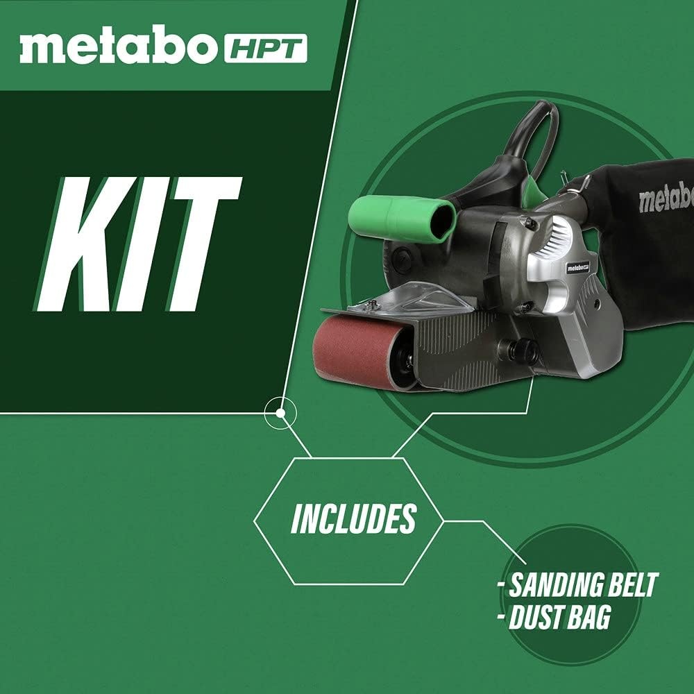 Metabo HPT 36V MultiVolt Cordless Brushless 3″ x 21″ Belt Sander, Power Sander Kit, Variable Speed, Auto Mode, Compatible with 18V/36V Metabo HPT Battery or AC Adapter, Tool Body Only, SB3608DAQ4(Metabo HPT SB8V2)
