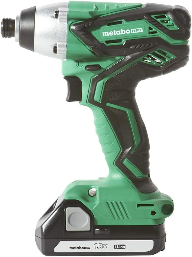 Metabo HPT KC18DG4LS 18V Cordless 4-Tool Combo Kit, Hammer Drill, Impact Driver, Reciprocating Saw, LED Flashlight, and two 18V Lithium Ion Compact 1.5Ah batteries, Lifetime Tool Warranty(4 Tool Kit)
