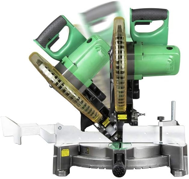 Metabo HPT 10-Inch Miter Saw | Laser Marker | Single Bevel | Compound | 15-Amp Motor | C10FCH2S