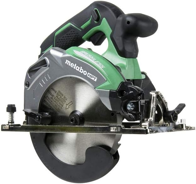 Metabo HPT Cordless Circular Saw | Tool Only | No Battery | 18V | 6-1/2″ Deep Cut Design | Brushless Motor | Lifetime Tool Warranty | C18DBALQ4
