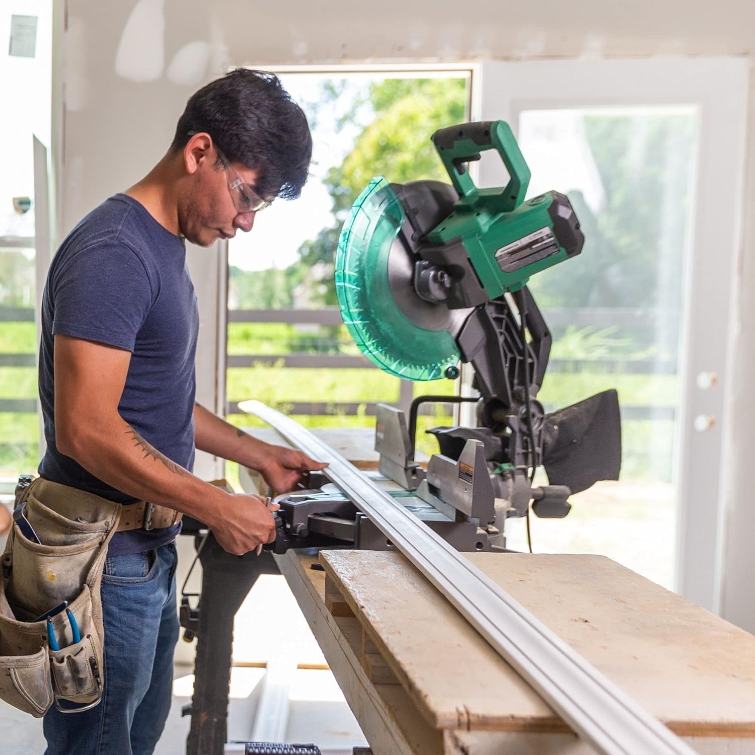 Metabo HPT 12-Inch Compound Miter Saw | Xact Cut LED Shadow Line System | Dual Bevel | C12FDHB(C12FDHB)