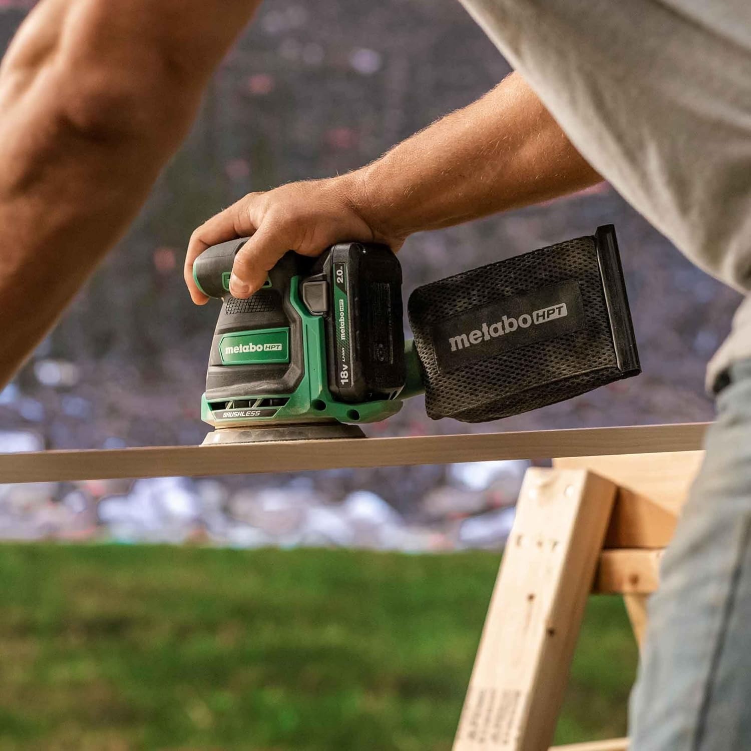Metabo HPT 18V Cordless 5-Inch Random Orbital Sander, Best-in-Class Sanding Performance & Dust Collection, 6 Speed Settings, Lightweight Design, Multi-Use for Metal & Wood, Tool, Body Only, SV1813DAQ4(Metabo HPT SV1813DAQ4 Only)