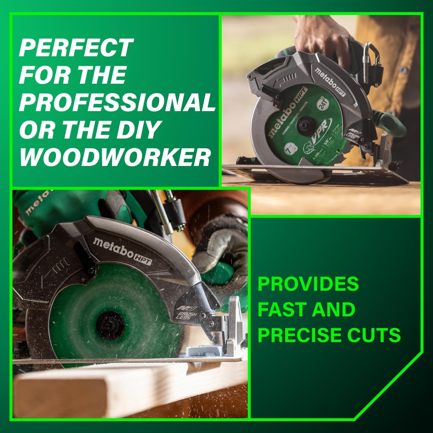Metabo HPT 36V MultiVolt™ Cordless Circular Saw | 7-1/4-in | Tool Body Only | C3607DAQ4(C3607DBQ4 (Next Gen Model))