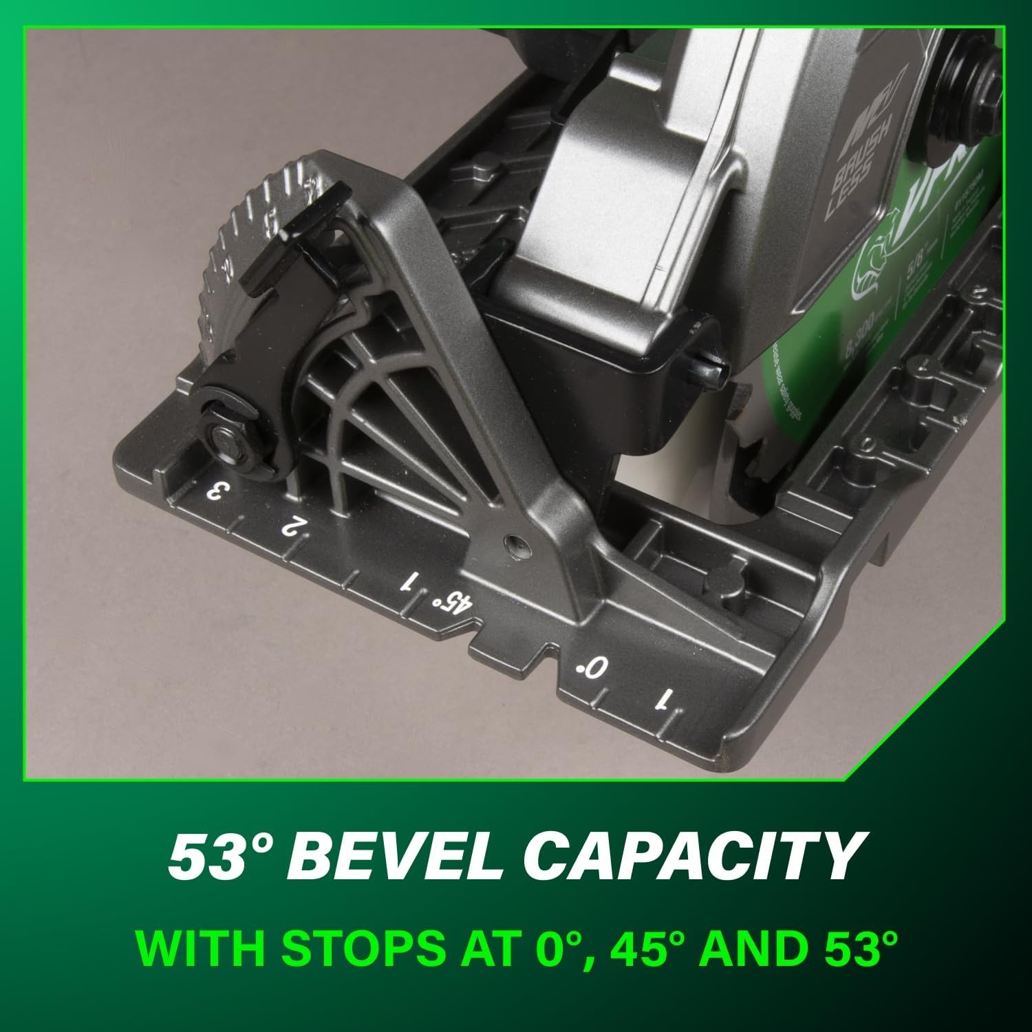 Metabo HPT 36V MultiVolt 7-1/4 Inch Rear Handle Circular Saw, Cordless Circular Saw with 36V Battery, Lightweight Design, 53° Bevel Capacity, Brushless Motor, Electric Brake, C3607DWA(36V MultiVolt™ Rear Handle Circular Saw Kit)