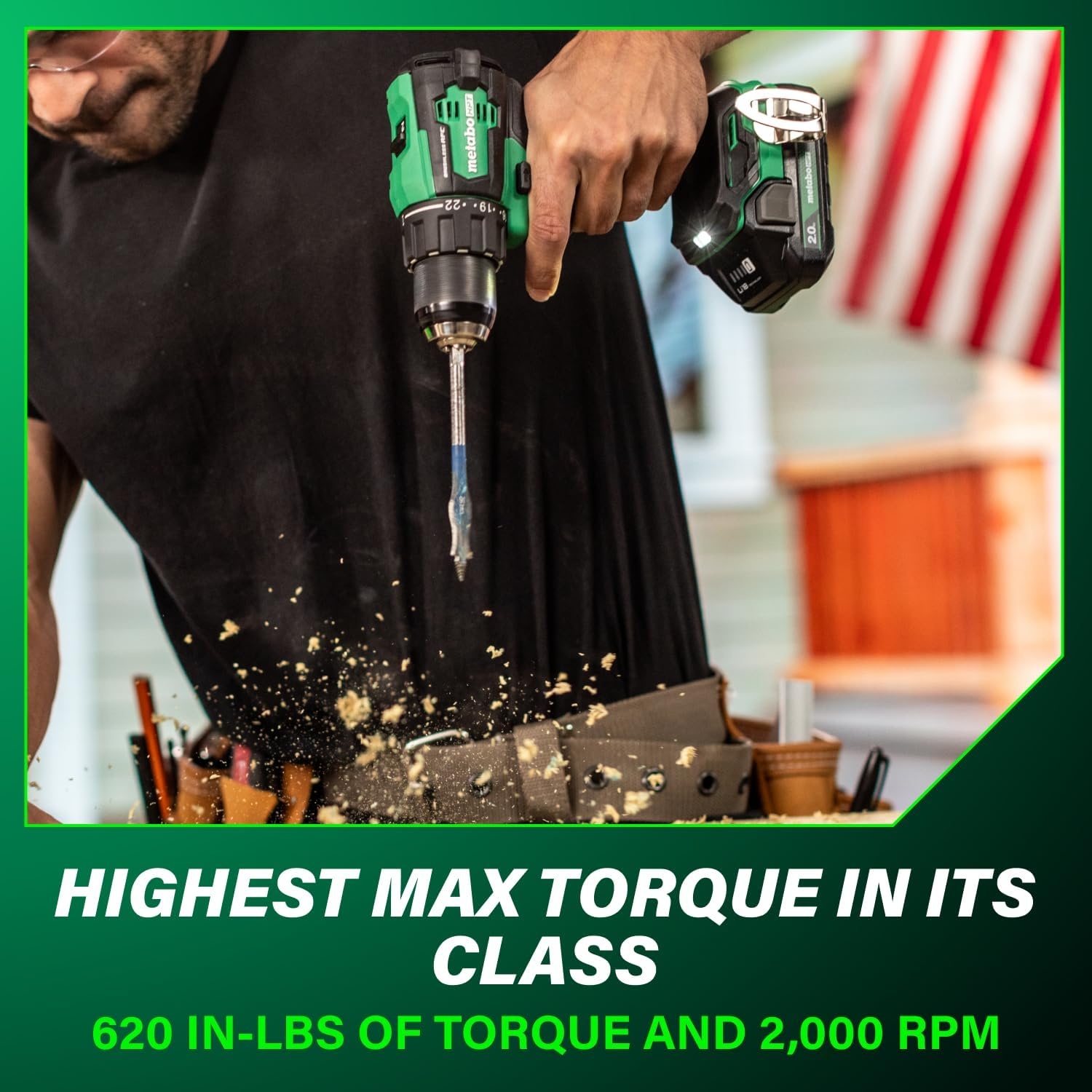 Metabo HPT 18V MultiVolt 1/2″ Cordless Brushless Driver Drill Kit, High Power Drill Set with Bag, 2 Lithium-Ion Metabo Batteries and Charger, Compact Lightweight Power Driver, DS18DEX(DS18DEX (Next Gen Model))
