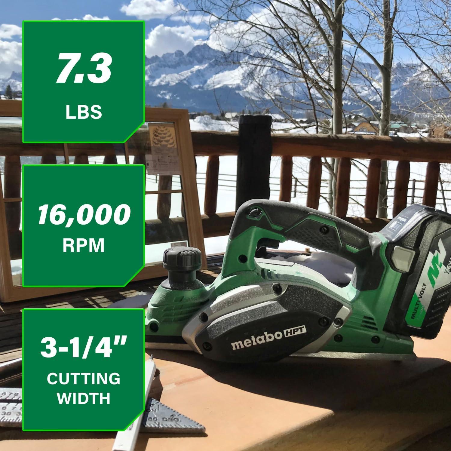 Metabo HPT 18V MultiVolt™ Cordless Hand Planer | Tool Only – No Battery | 3-1/4-Inch | P18DSLQ4