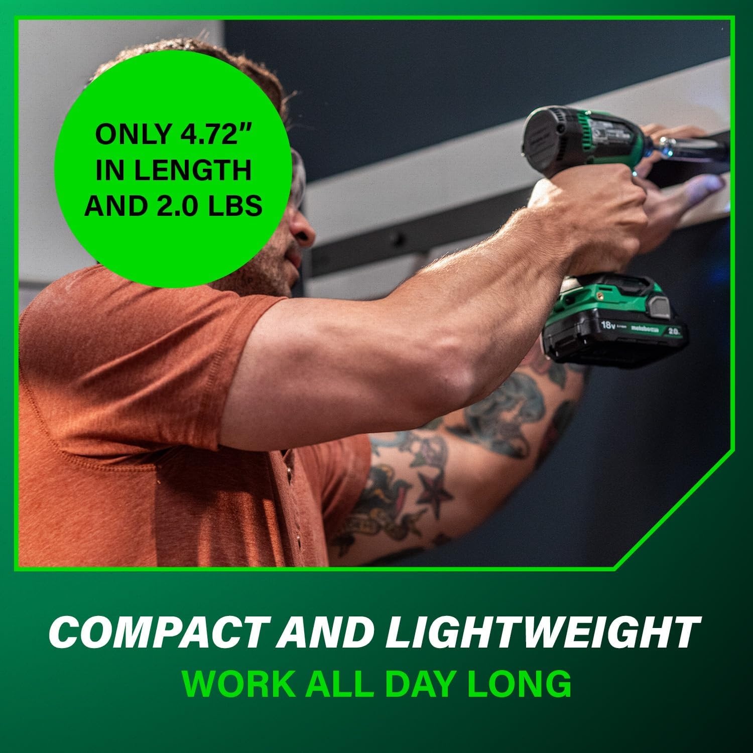 Metabo HPT 18V MultiVolt Cordless Brushless Driver Drill & Impact Driver Combo Kit, Power Tool Kit, 2 Lithium-Ion Metabo HPT Batteries and Charger, High Torque, Compact Lightweight Design, KC18DEXQB(KC18DEXQB Only)