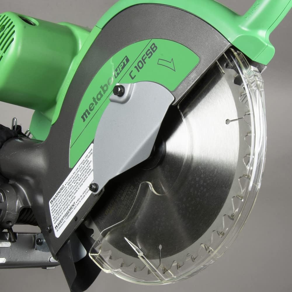 Metabo HPT 10-Inch Sliding Compound Miter Saw, Double-Bevel, Electronic Speed Control, 12 Amp Motor, Electric Brake, 5-Year Warranty (C10FSBS)(Miter Saw Only)