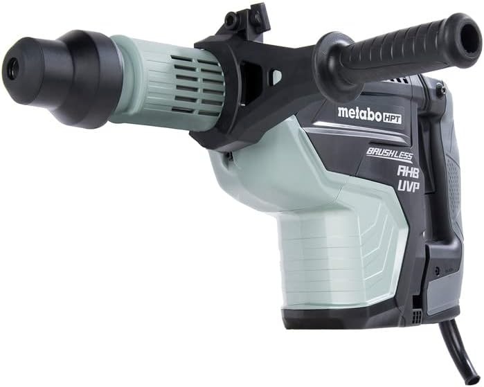 Metabo HPT Rotary Hammer Drill, 1-3/4-Inch, SDS Max, AC Brushless Motor, AHB Aluminum Housing Body, UVP User Vibration Protection (DH45MEY)