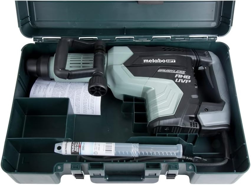 Metabo HPT Demolition Hammer, AC Brushless Motor, SDS Max, 27 Pound, Aluminum Housing Body, User Vibration Protection (H60MEY)