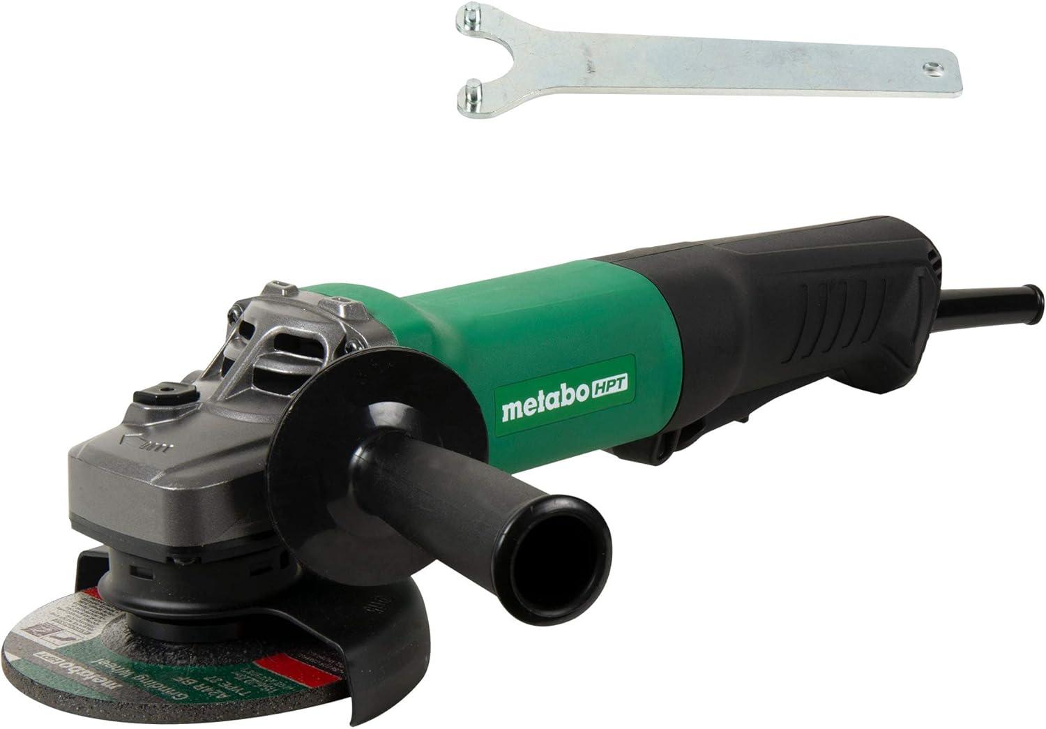 Metabo HPT Angle Grinder, 4.5-Inch, 10.5 Amp, Paddle Switch | G12SE3