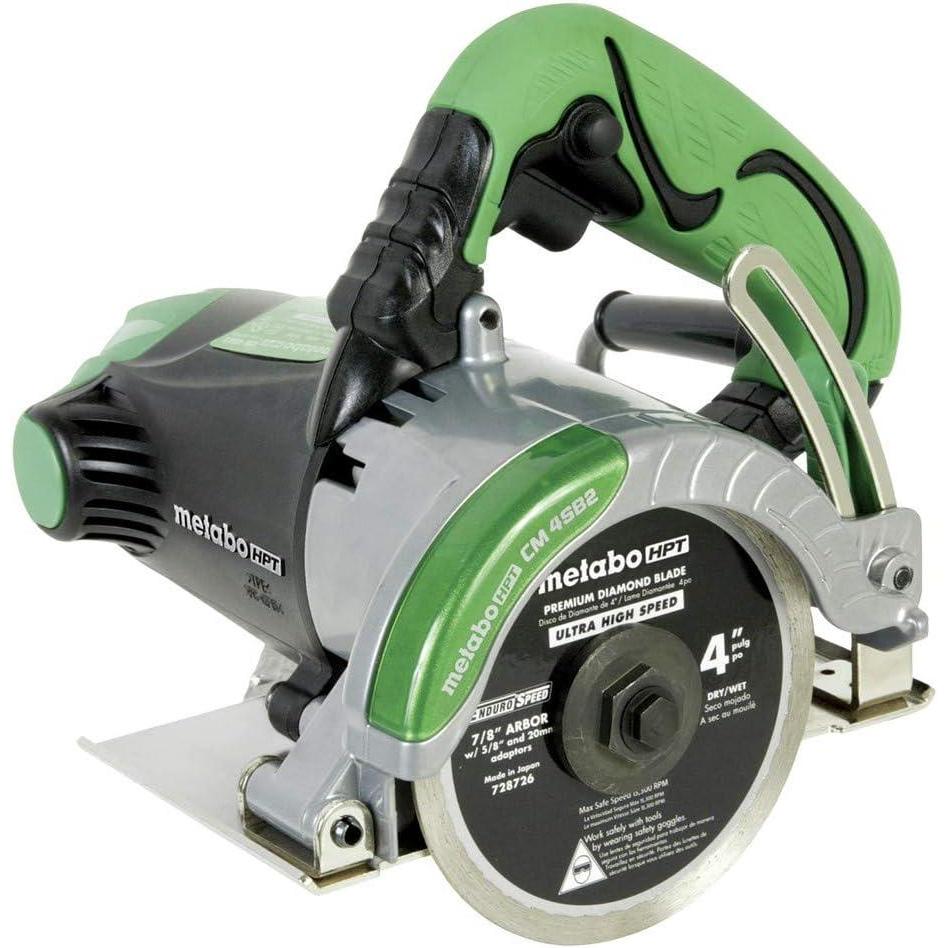 Metabo HPT Masonry Saw | 4-Inch Diamond Blade | Cuts Pavers, Concrete, Tile & More | CM4SB2