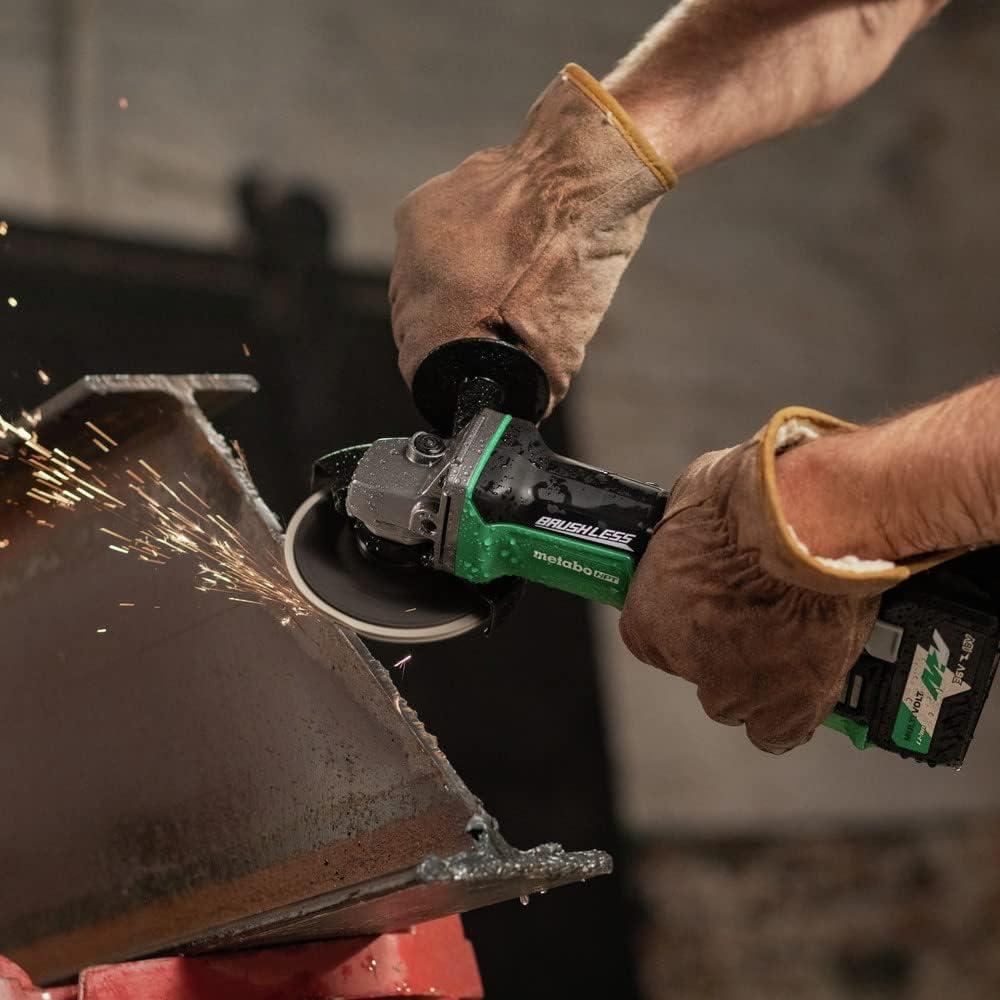 Metabo HPT 18V MultiVolt™ Cordless Angle Grinder | 4-1/2-Inch | Tool Only – No Battery | Paddle Switch | G18DBALQ4(Metabo HPT G18DBALQ4)