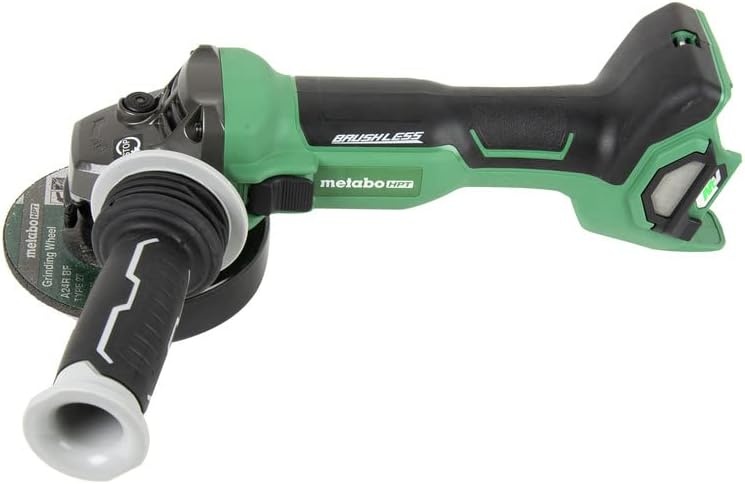 Metabo HPT 36V MultiVolt Brushless Angle Grinder | 4-1/2-Inch | Slide Switch | Tool Body Only | G3612DAQ6
