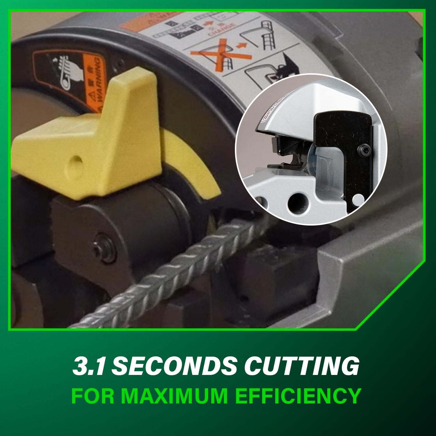 Metabo HPT Portable Rebar Bender and Cutter, 8-Amp Motor, Grade 60 rebar, Maximum 180° Angle, Variable Speed Trigger, Lightweight Design, Precision Bends and Cuts, VB16Y(Corded Electric)