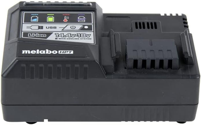 Metabo HPT MultiVolt Battery and Charger Starter Kit | 36V/18V | 4.0Ah/8.0Ah | Lithium Ion | Slide Style | Charger includes Built-in USB Port | UC18YSL3B1(MultiVolt Battery and Charger Starter Kit)