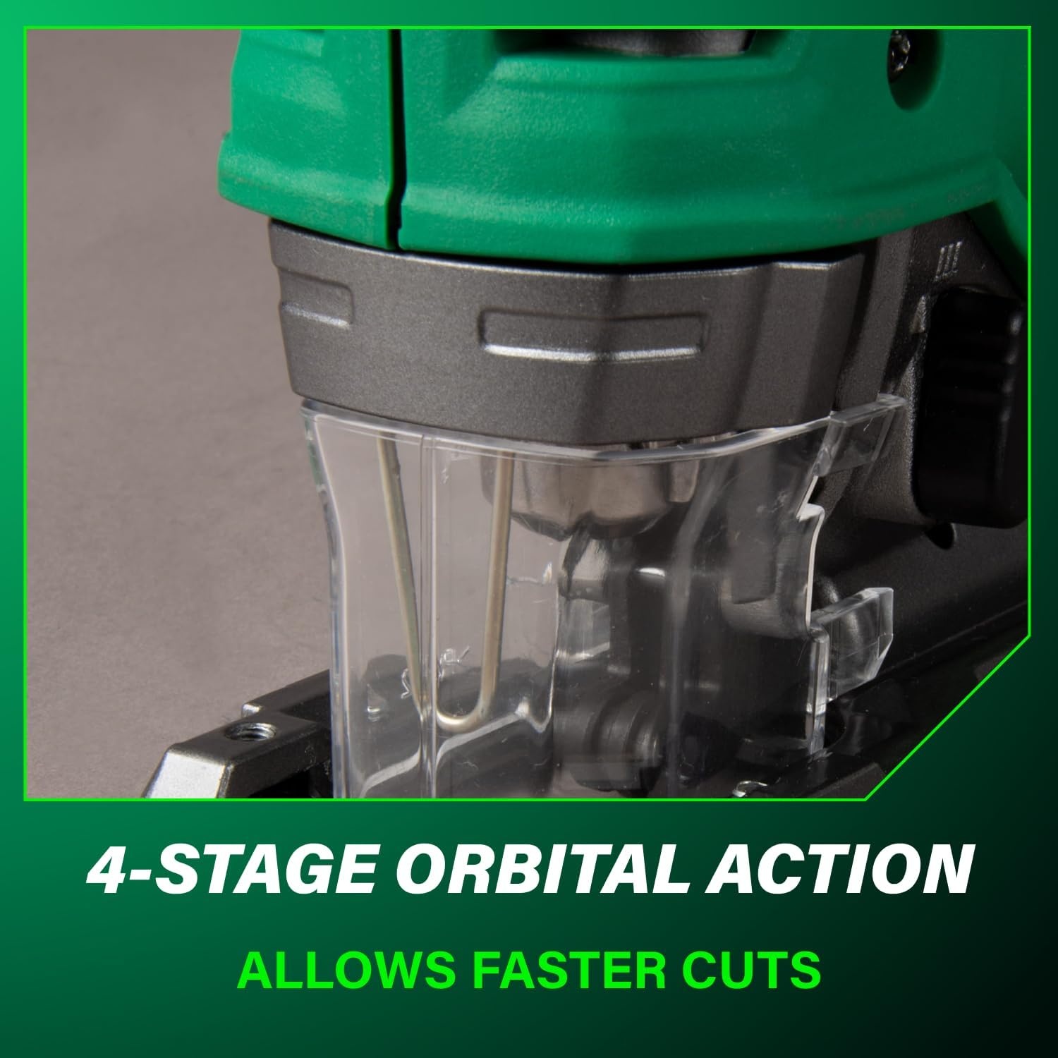Metabo HPT 36V MultiVolt Cordless Brushless Orbital Jig Saw, Best in Class Cutting Performance, 4-Stage Orbital Action, Variable Speed Control, Lightweight Tool Design, Tool Body Only, CJ36DAQ4