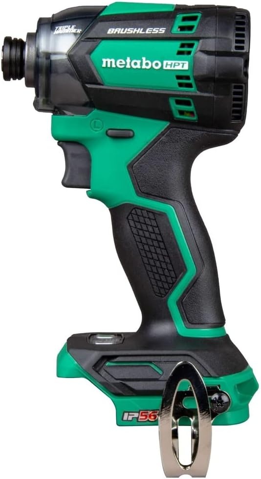 Metabo HPT 18V MultiVolt™ Cordless Triple Hammer BOLT Impact Driver | 1/4-Inch Hex | Tool Only – No Battery | WH18DCQ4(WH18DCQ4 | 5 Speeds)