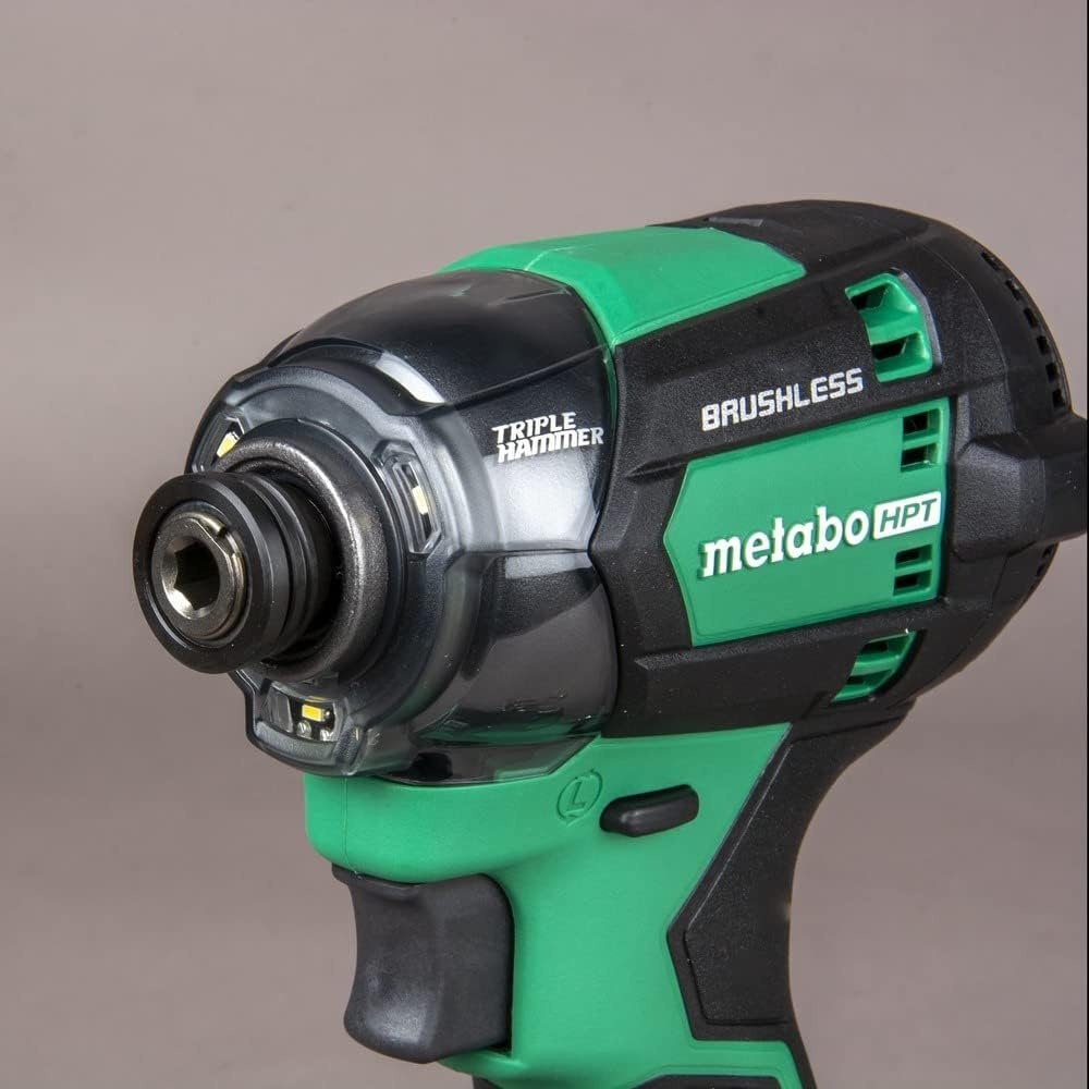 Metabo HPT 18V MultiVolt™ Cordless Triple Hammer BOLT Impact Driver | 1/4-Inch Hex | Tool Only – No Battery | WH18DCQ4(WH18DCQ4 | 5 Speeds)