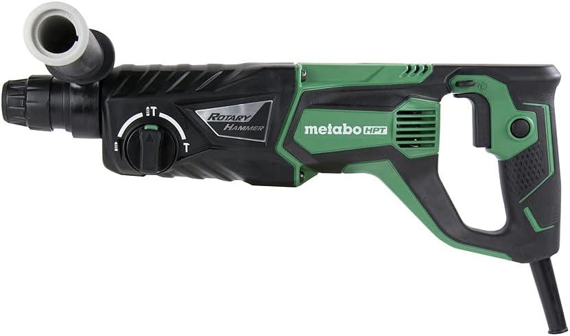 Metabo HPT Rotary Hammer | SDS Plus | 1-Inch, 7.5-Amp | For Drilling | Chipping and Hammer Drilling (DH26PF)(Metabo HPT DH26PF)