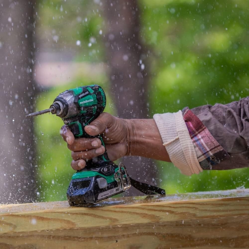 Metabo HPT 18V MultiVolt Cordless Triple Hammer BOLT Impact Driver Set, Power Impact Driver Kit with Case, 2 Lithium-Ion Batteries and Charger, 1/4-Inch Chuck, Compact LightWeight Power Tool, WH18DC(WH18DBDL2C)