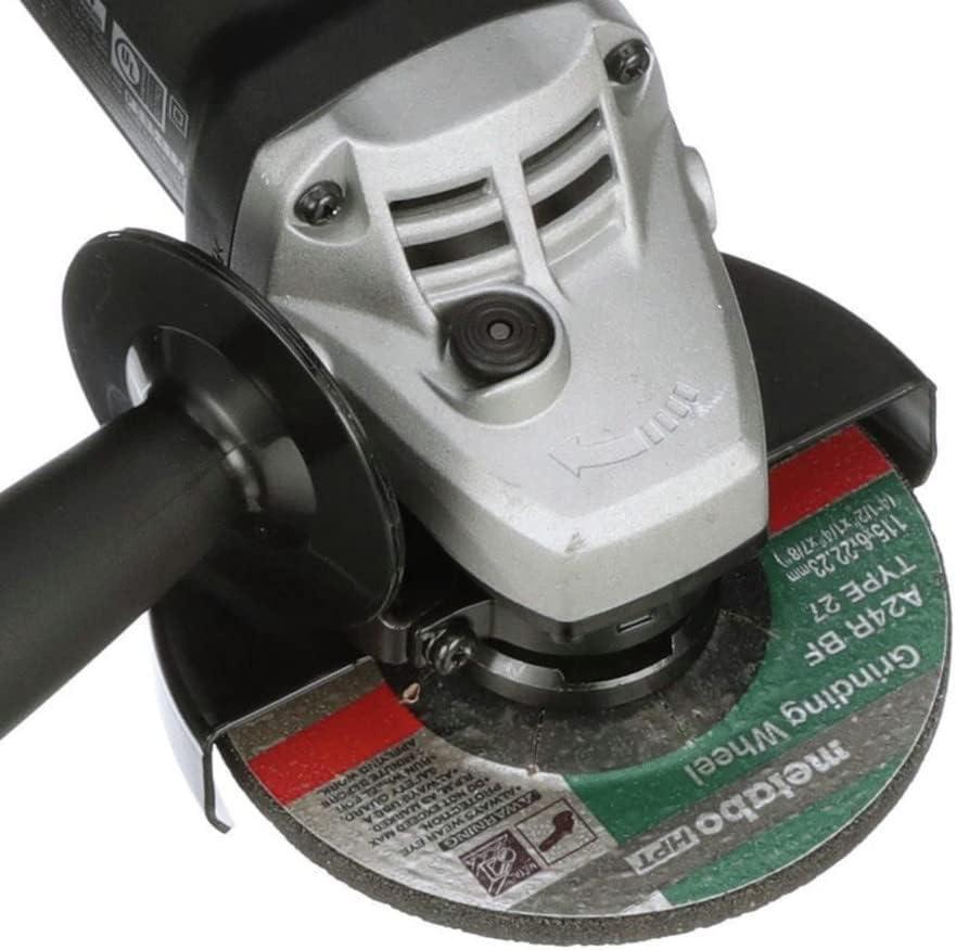 Metabo HPT 4-1/2-Inch Angle Grinder, Includes 5 Grinding Wheels & Hard Case, 6.2-Amp Motor, Compact & Lightweight, G12SR4(Pack of 1)