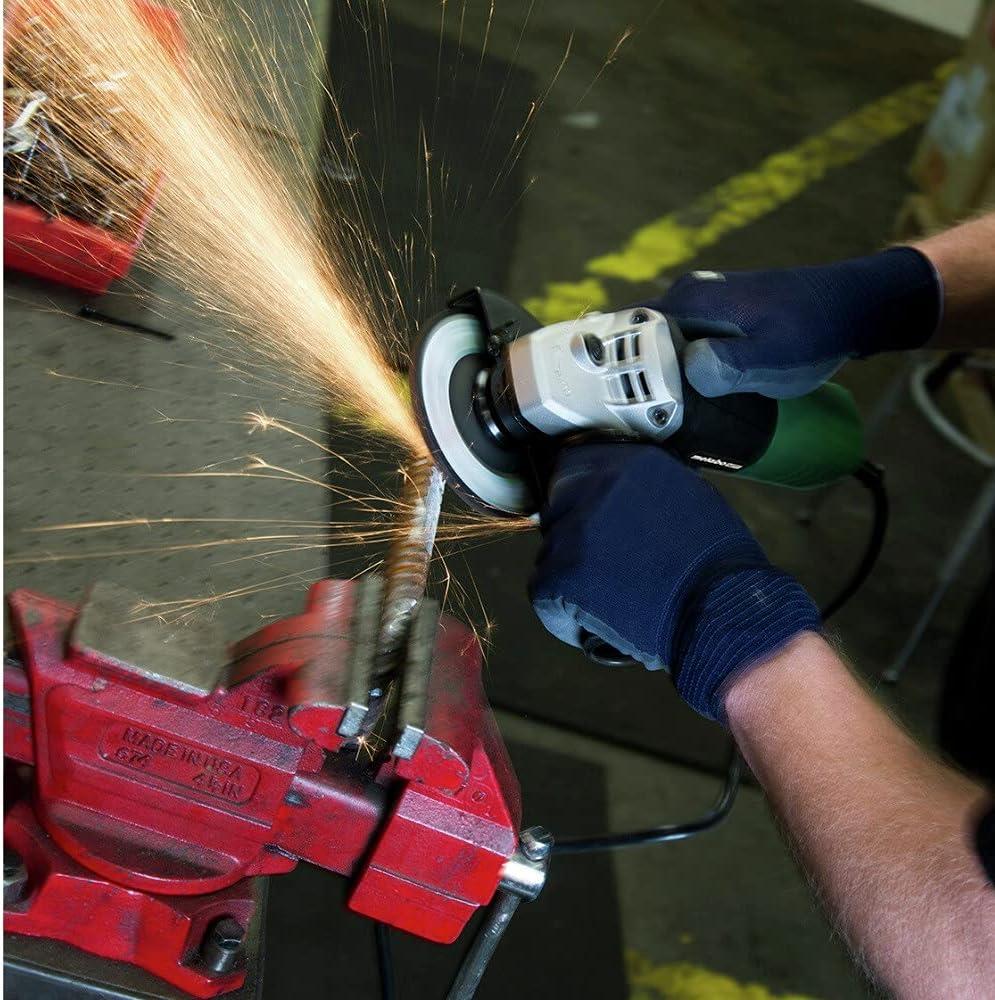 Metabo HPT 4-1/2-Inch Angle Grinder, Includes 5 Grinding Wheels & Hard Case, 6.2-Amp Motor, Compact & Lightweight, G12SR4(Pack of 1)
