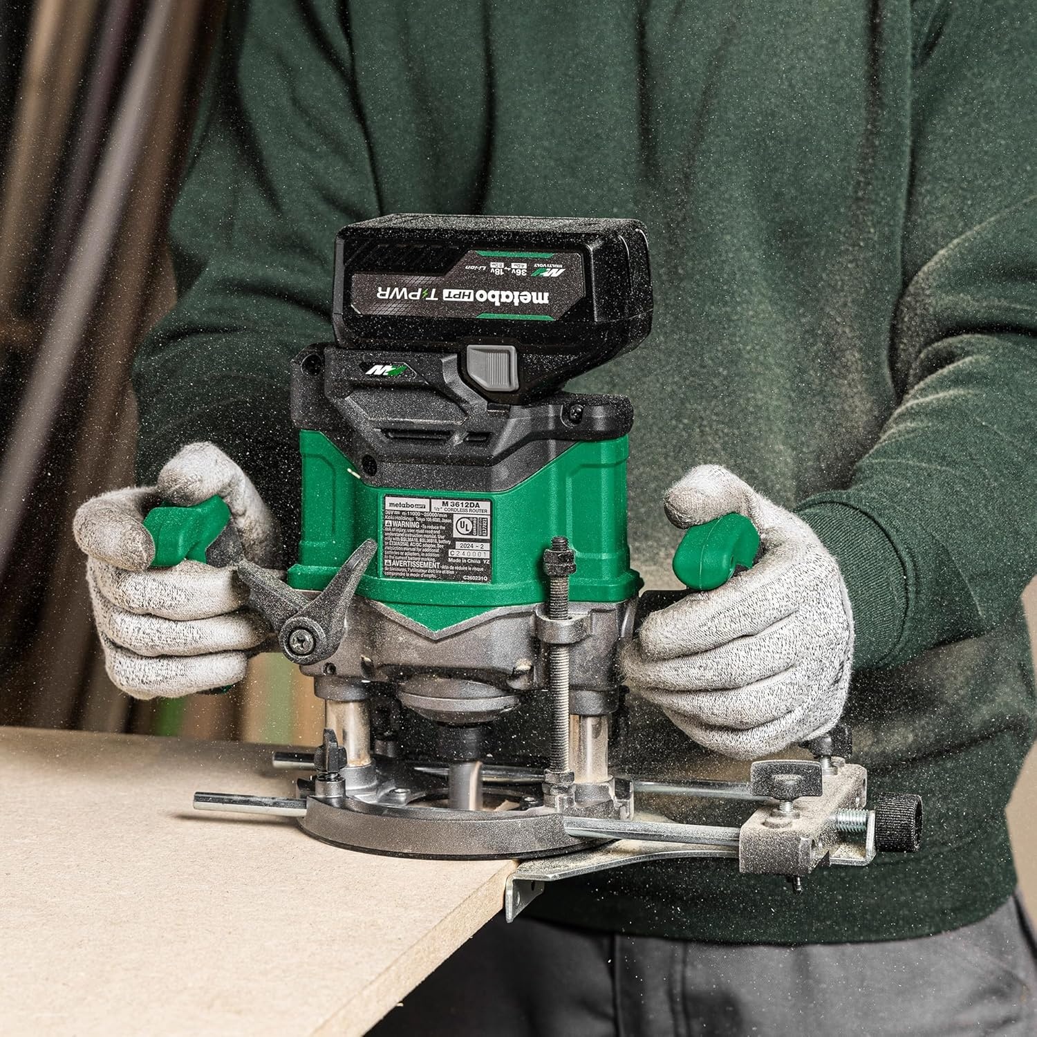 Metabo HPT 36V/18V T-PWR MultiVolt Battery, High Performance 21700 Lithium-Ion Battery Cell, 2160W Maximum Output, Quick Charging, Longer Runtime, 381991M (BSL3640MVT)