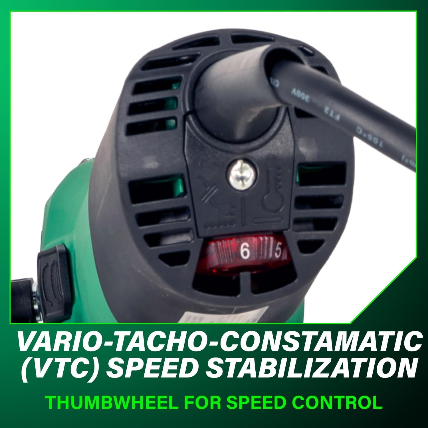 Metabo HPT RSEV 17-125 5-Inch Concrete Renovation Grinder Kit, High Torque, 14.5 Amp LongLife Motor, Vario Tacho Constamatic Control, Anti-Vibration Handle, Made in Germany, 646829620(Metabo HPT RSEV 17-125 Set)